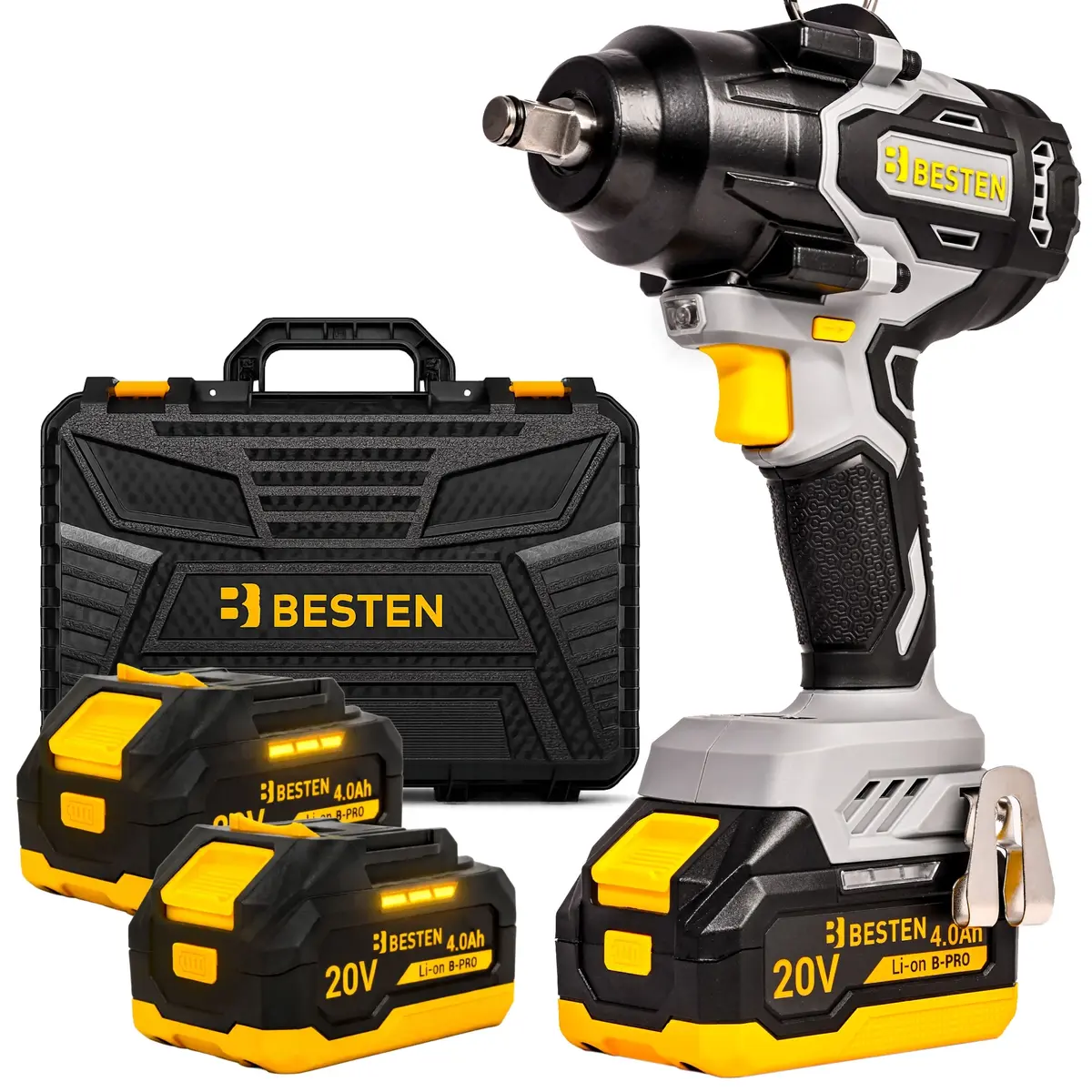 Klucz udarowy BESTEN BE0002892 siła której potrzebujesz z kluczem udarowym besten